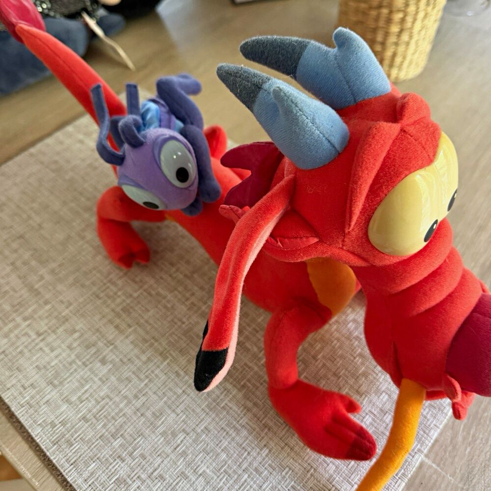 Vintage Disney Mulan Mushu Cri-Kee Plush Arcotoys Mattel 1998 Dragon 14”